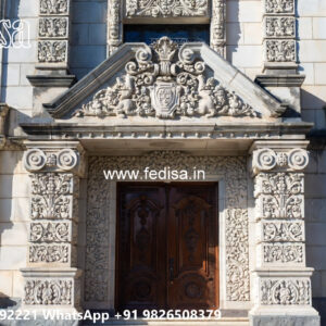 Symmetrical Villa Architecture Painting For House Outside No-3675