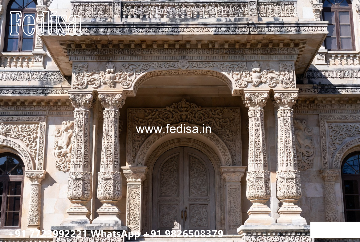Classic Villa Garden Design Outside Steps For House No-3685