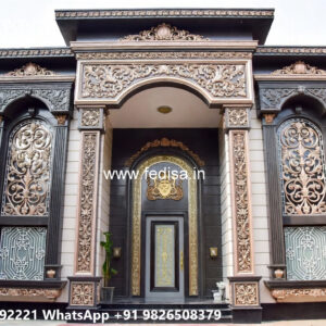 Traditional House Facade Cream House Exterior No-3754