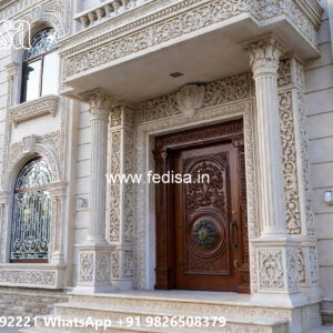 Heritage Style Villa Exterior Gray Color Exterior House No-3796