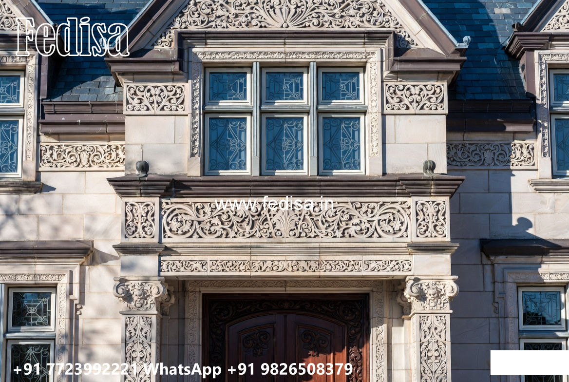 Marble Flooring Villa Design Ceiling Outside The House No-3805