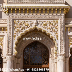 Symmetrical House Design Main Door Design No-3841