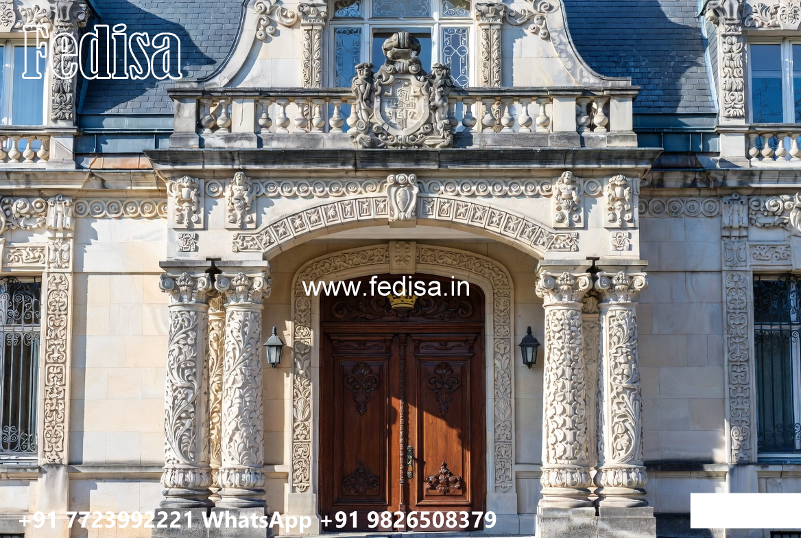 Marble Flooring Home House Front Design No-3851