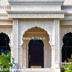 Front Yard Classic Home Bungalow House Design No-3893