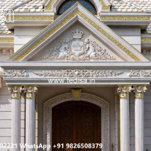 Neoclassical House Design Single Floor House Front Design No-3961