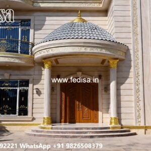Luxury Classic Villa Home Front Boundary Wall Design No-4028
