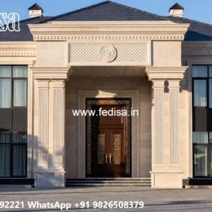 European Style Villa Flat Roof House No-4030