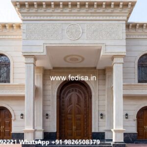 Stone Finish Villa Design Tiny House Interior No-4042