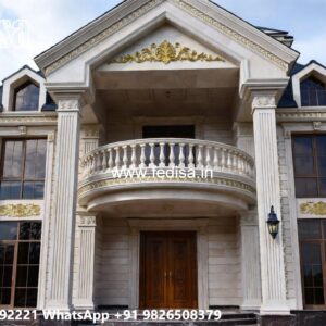 Classic Outdoor Patio Villa Townhouse Design No-4056