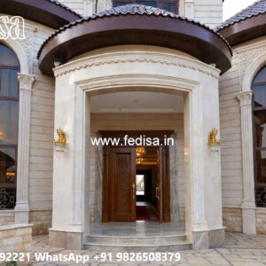Classic Villa Front Elevation Design Mandir Designs For Small Flats No-4064
