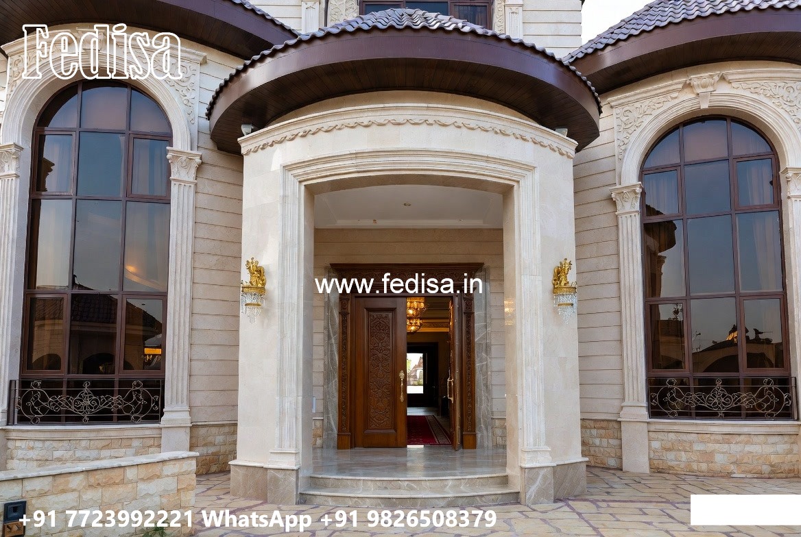 Classic Villa Front Elevation Design Mandir Designs For Small Flats No-4064