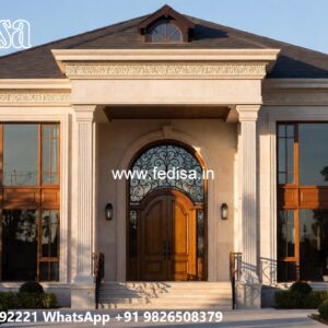 Stone Exterior Classic Home 2 Bedroom House Design No-4088