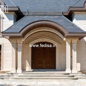 Front Yard Classic House Staircase Designs For Homes No-4099