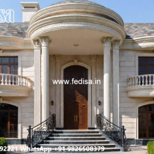 Traditional Villa Architecture Contemporary Style House No-4151