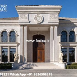 Grand Entrance Villa Design Modern Farmhouse Design No-4159