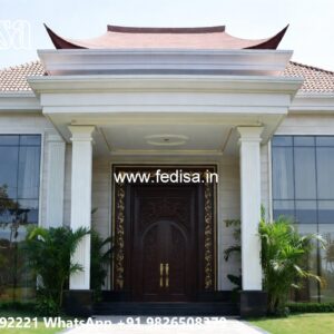 Symmetrical Villa Architecture Wall Decorating Ideas No-4163