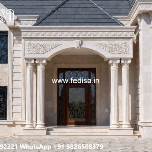 Classic Outdoor Patio Villa House Facade No-4178