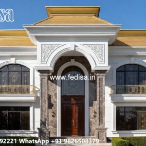 Vintage Villa Style House Entrance Ideas No-4277