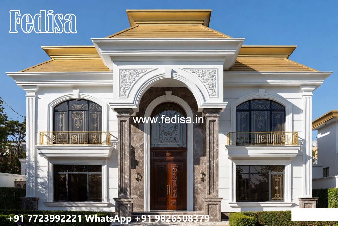 Vintage Villa Style House Entrance Ideas No-4277