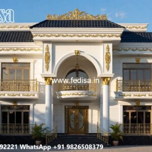 Grand Entrance Villa Design Modern Bungalow Design No-4281