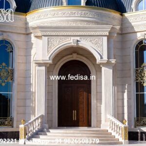 Classic Villa Front Elevation Design 1000 Sq Ft House Plans 3 Bedroom Indian Style No-4308
