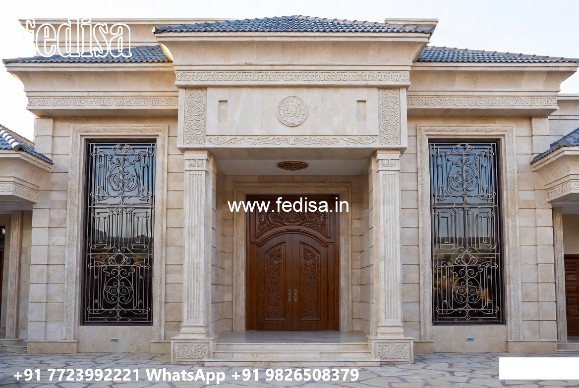 Traditional Home Facade One Floor House Plans No-4326
