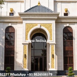 Neoclassical Home Design House Boundary Wall Design No-4365