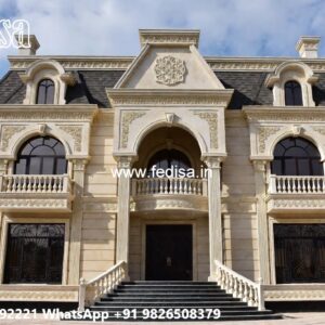 Brick Classic Home 2 Storey House Design With Rooftop No-4369