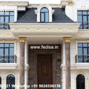 Elegant Classic Home Exterior Ideas Two Storey House Plans With Balcony No-4392