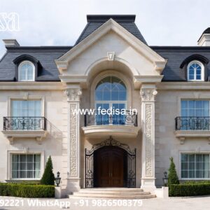European Style Villa Single Floor House Plans No-4396