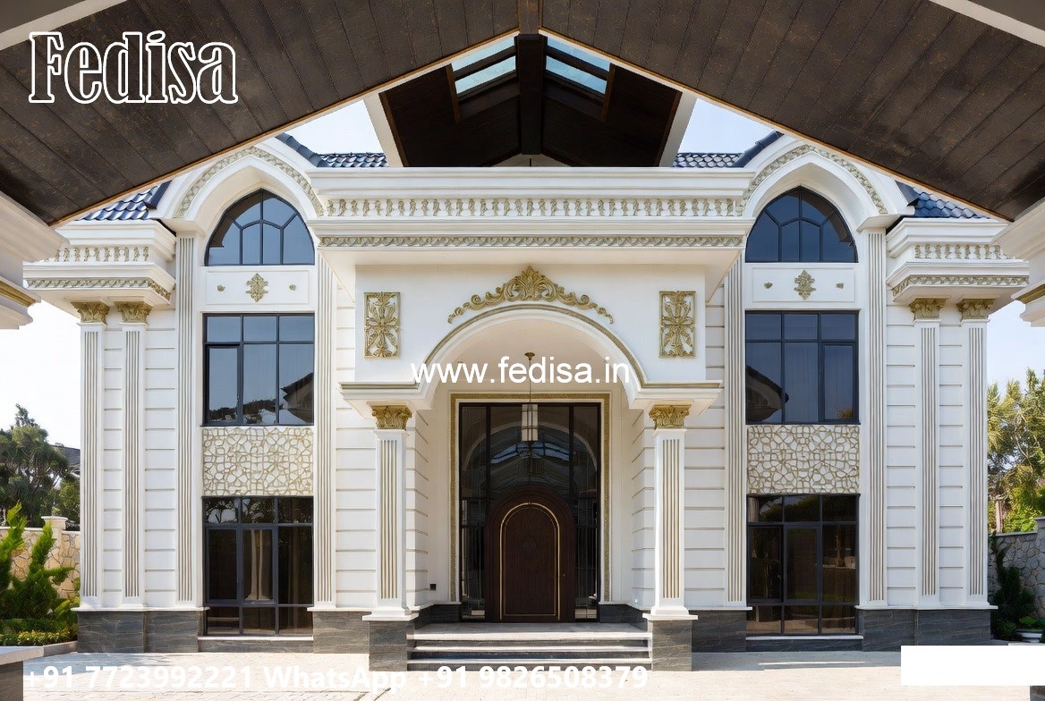 Villa With Columns Design French Style Living Room No-4404