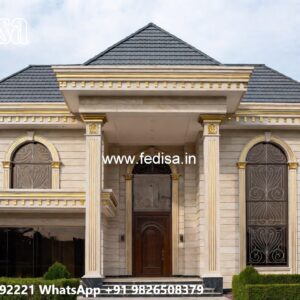 Royal Bedroom Design Villa Single Level House Plans No-4412