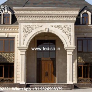 Classic Villa Design With Swimming Pool Small Pooja Cabinet Designs No-4427