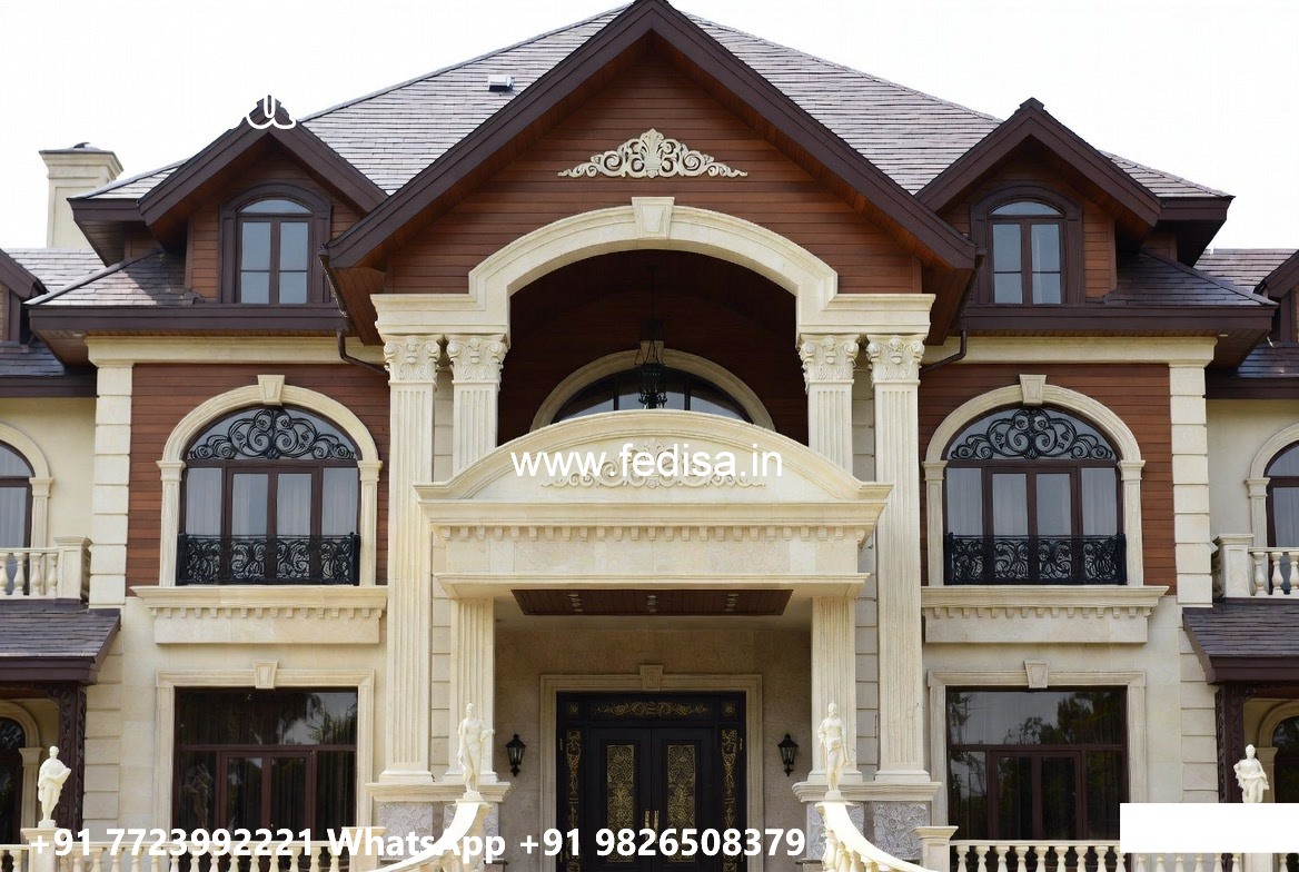 Classic Villa Front Elevation Design Home Boundary Wall Design No-4430