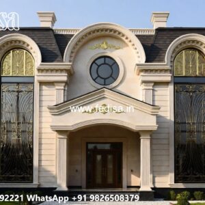 Vintage House Style Simple House Exterior Design No-4443