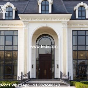 Elegant Classic Home Exterior Ideas European House Design No-4514