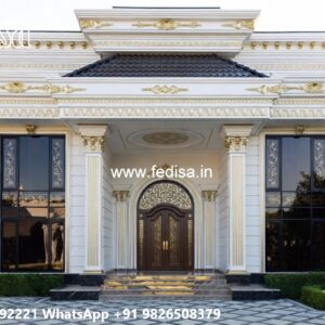 Classic Villa Exterior Bohemian Style Living Room No-4523