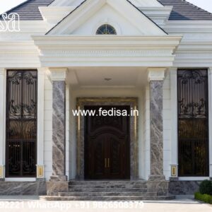 Neoclassical Villa Facade Small Home Ideas No-4524