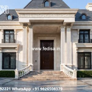 Symmetrical Villa Architecture Plywood Pooja Mandir Designs For Home No-4529