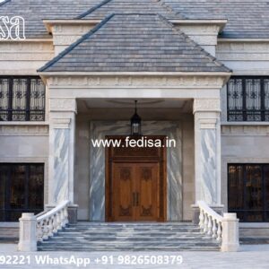 Stone Finish Villa Design Best Home Interior Design No-4530