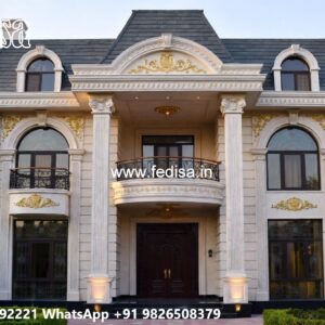 Classic Outdoor Patio Villa Exterior Design For Small Houses No-4544