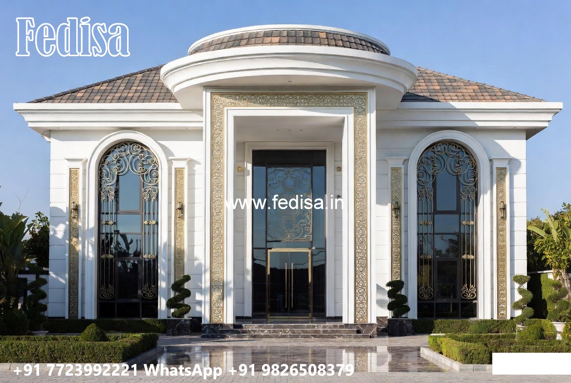 Classic Villa Front Elevation Design Two Room House Design No-4552