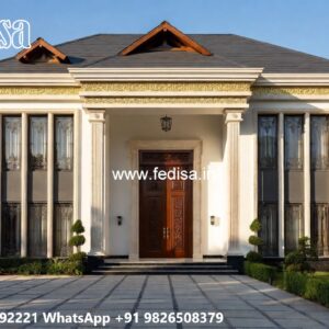 Classic Front Elevation Small Cabin Ideas No-4572