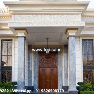 Stone Finish Villa Design Apartment Interior Design Ideas No-4652