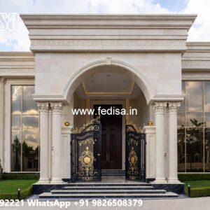 Marble Flooring Villa Design 2 Story House Floor Plans No-4659