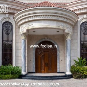 Villa Courtyard Design Wall Mirror Ideas No-4663
