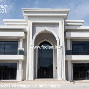 Classic Villa Front Elevation Design Attic House Design No-4674