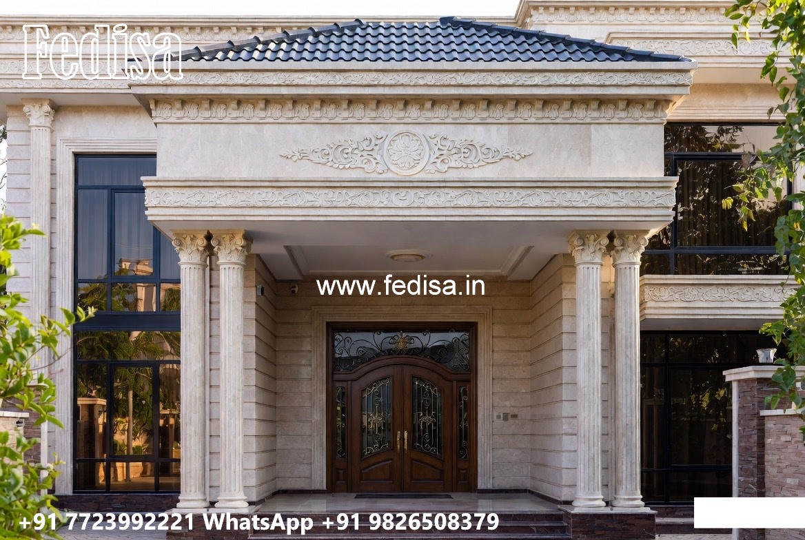 Elegant Villa Design Main Entrance Design No-4764