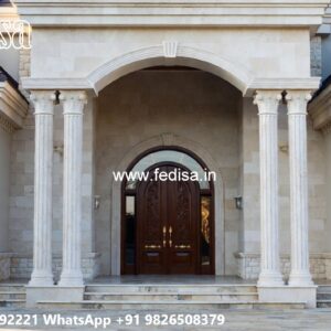 Classic Villa Exterior Small Showcase Designs For Living Room No-4767