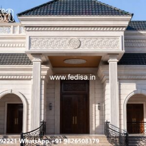 Luxury Front Elevation Villa Modern 3 Bedroom Bungalow House Plans No-4771
